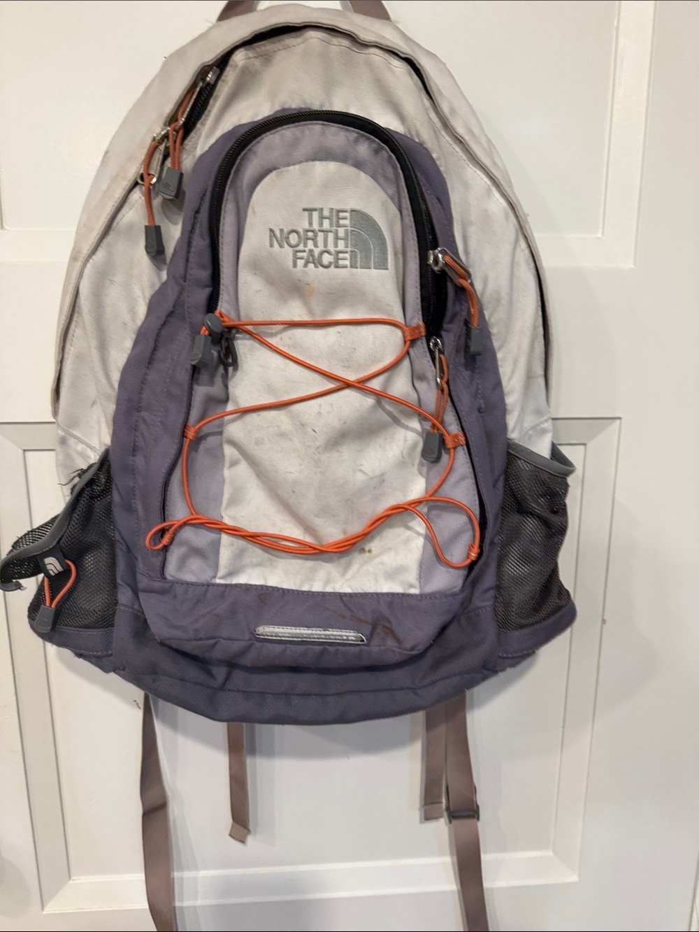 The North Face Gray, Purple & Orange Men's Backpack